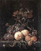 Abraham Mignon Still-Life with Fruits oil painting artist